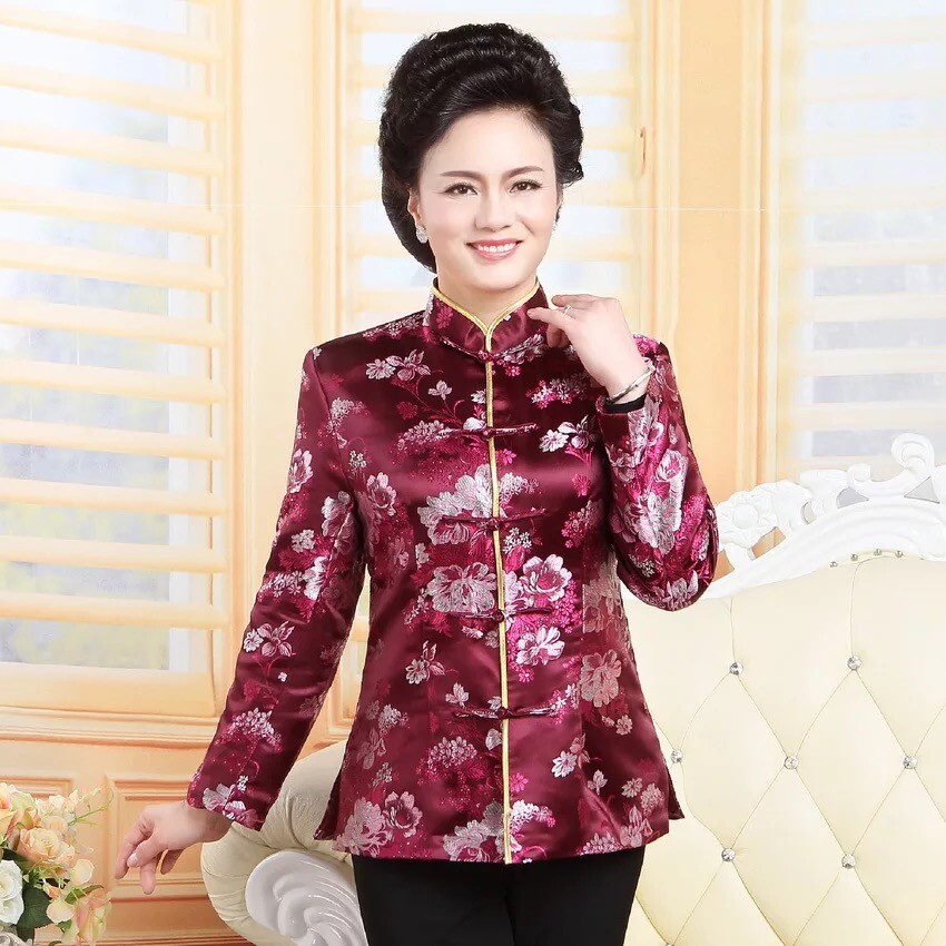 oriental satin top